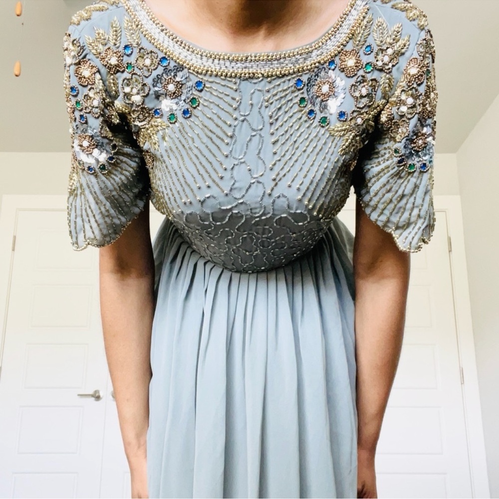Embellished Maxi Occassion Dress - Picture 7 of 17